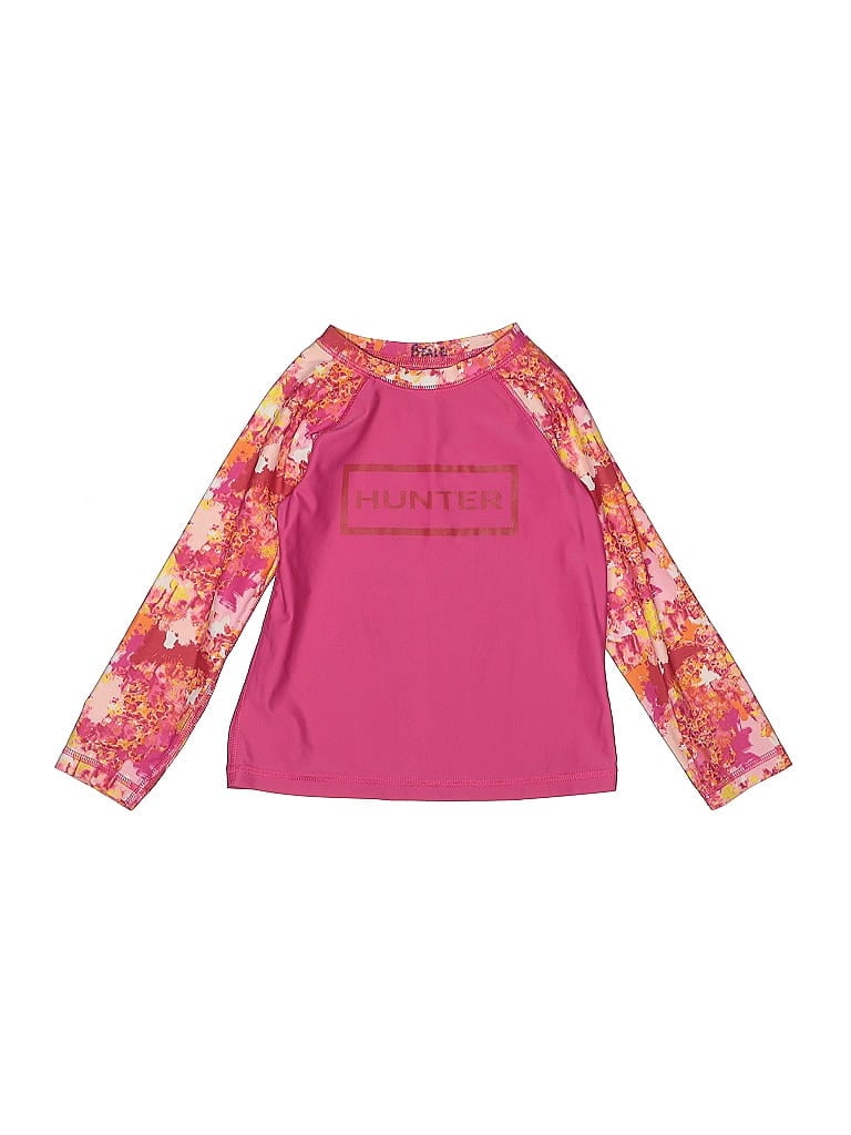 Click to view more detailed imagery on our partner's website Pre-owned Hunter Kids' Long Sleeve T-shirt In Pink