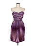 Corey Lynn Calter Stripes Purple Cocktail Dress Size 6 - photo 1