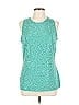 St. John Teal Sleeveless T-Shirt Size L - photo 1