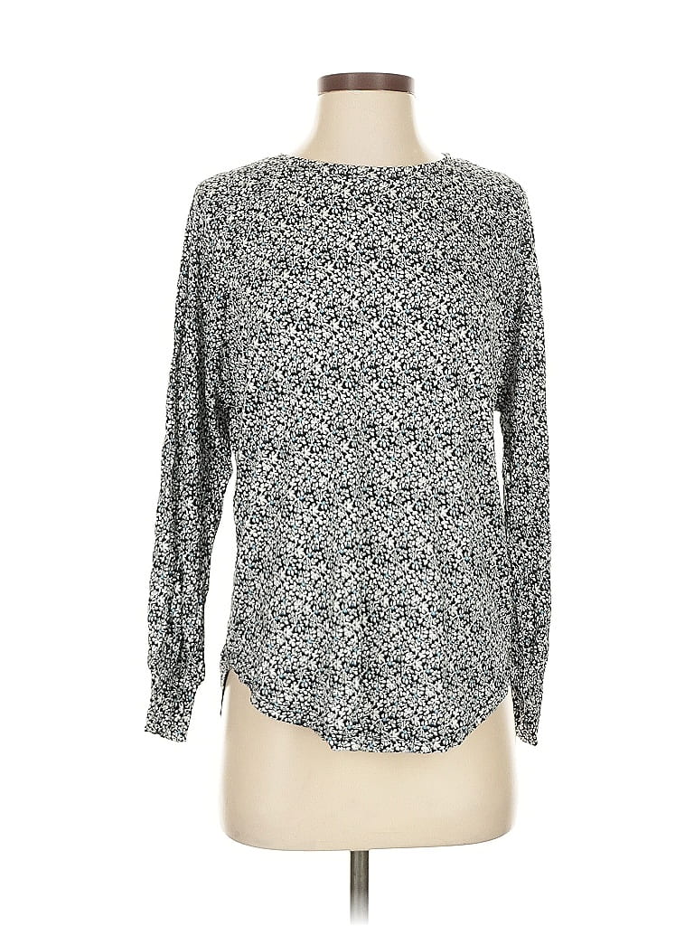 Pre-owned Ann Taylor Loft Long Sleeve T-shirt In Black