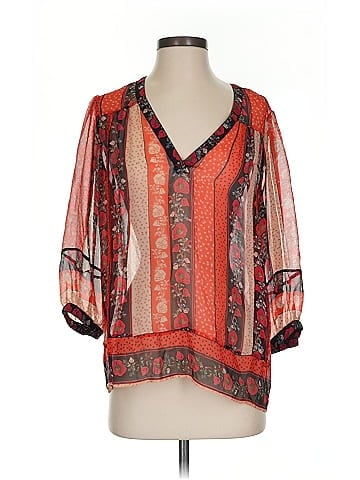 Ella Moss 3/4 Sleeve Silk Top (view 1)