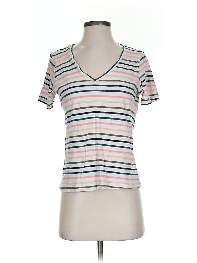 Pre-owned Splendid Short Sleeve T-shirt In White