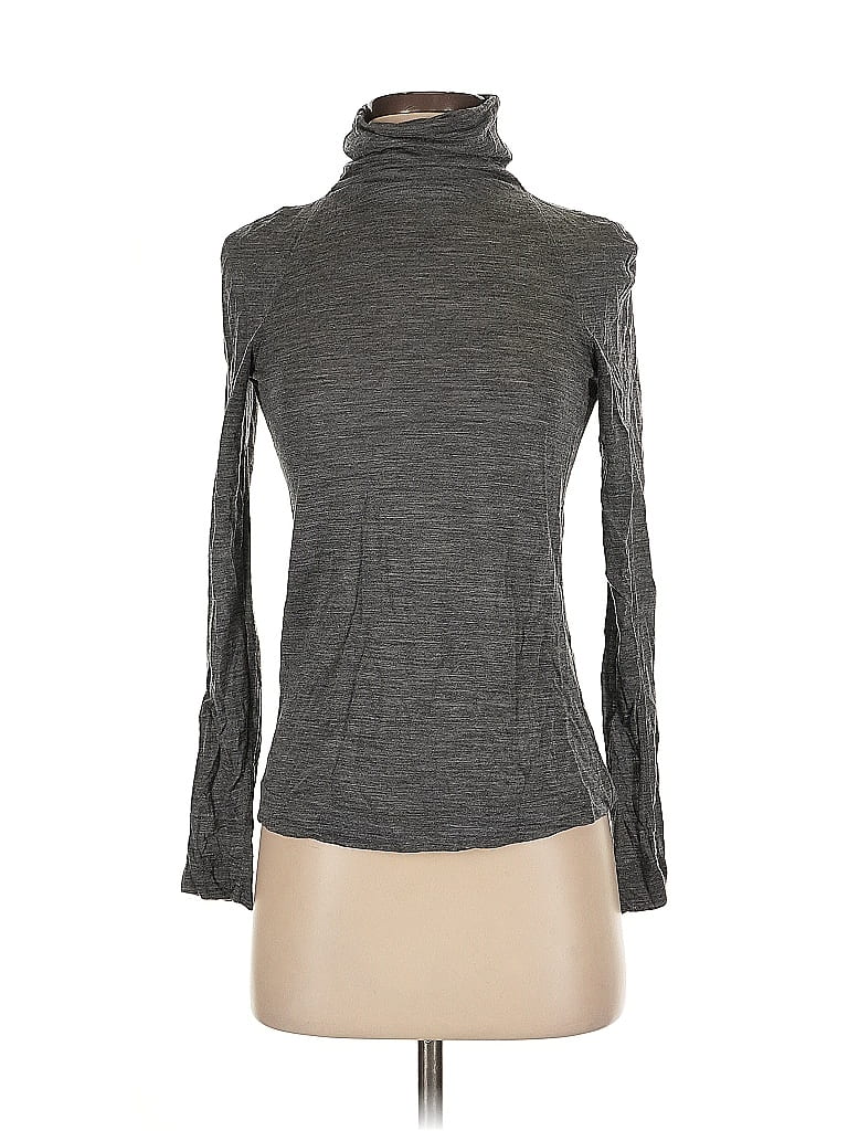 Pre-owned Mng Long Sleeve Turtleneck In Gray