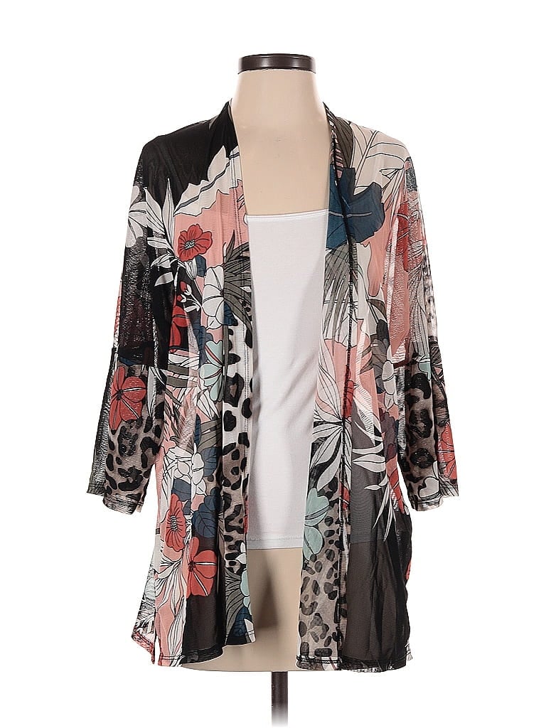 Pre-owned Unbranded Kimono In Black