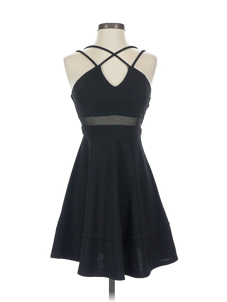 Pre-owned Emerald Sundae Cocktail Dress In Black