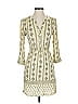 Ann Taylor LOFT 100% Rayon Paisley Ivory Casual Dress Size XS (petite) - photo 1