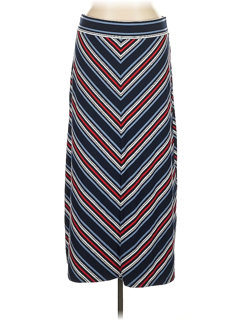 Westport Chevron-herringbone Blue Casual Skirt Size 1X - photo 1