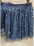 Stella McCartney 100% Polyester Stars Teal Blue Skirt Size 8 - photo 4