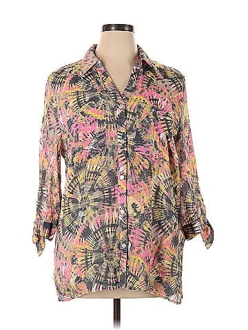 Ruby Rd. 3/4 Sleeve Button-Down Shirt (view 1)
