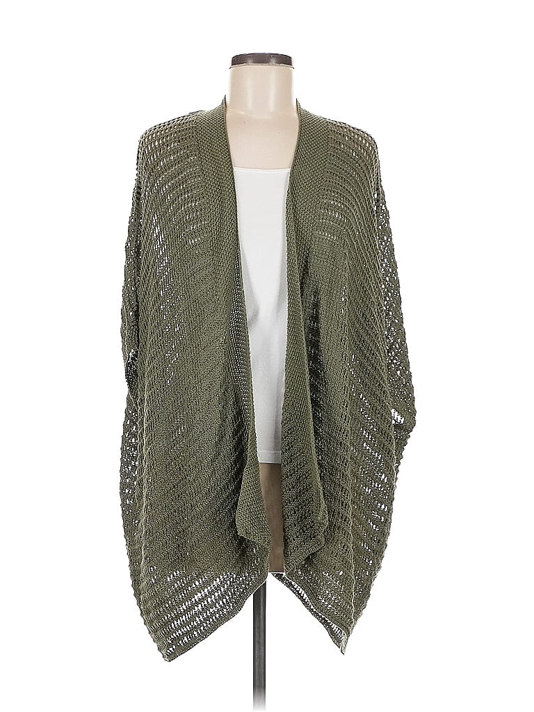 Pre-owned Max Studio Cardigan Sweater In Green