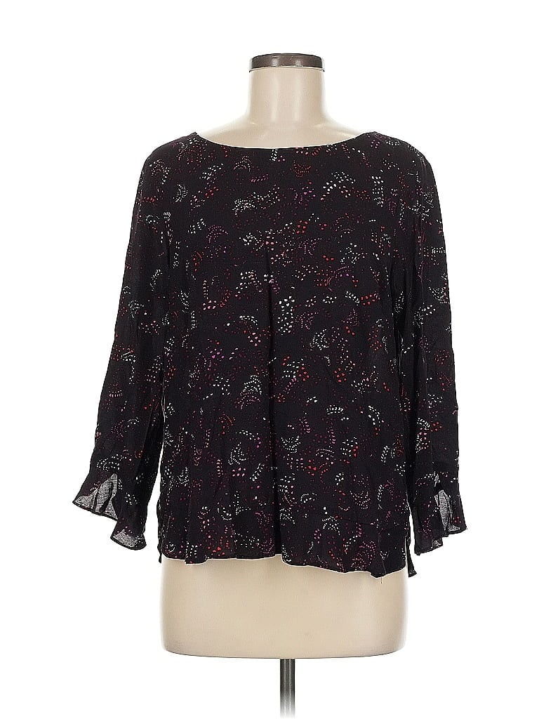 Pre-owned Velvet By Graham & Spencer 3/4 Sleeve Blouse In Black