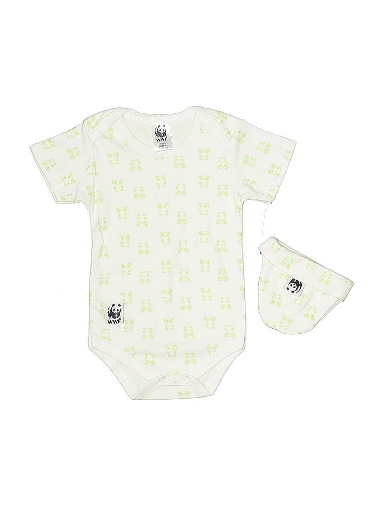 Pre-owned Assorted Brands Kids' Short Sleeve Onesie In Green