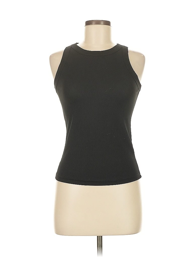 Pre-owned Unbranded Tank Top Black Halter Neckline Tops