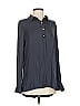 Left Coast by Dolan 100% Polyester Gray Long Sleeve Blouse Size S - photo 1