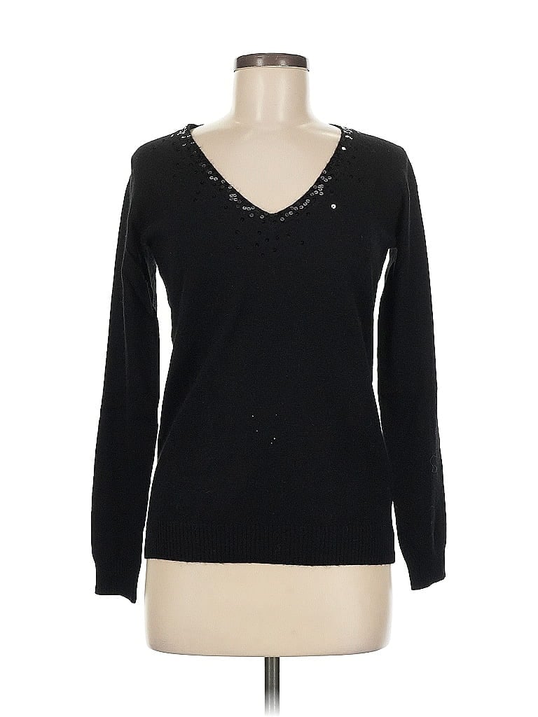 Pre-owned Zara Pullover Sweater In Black