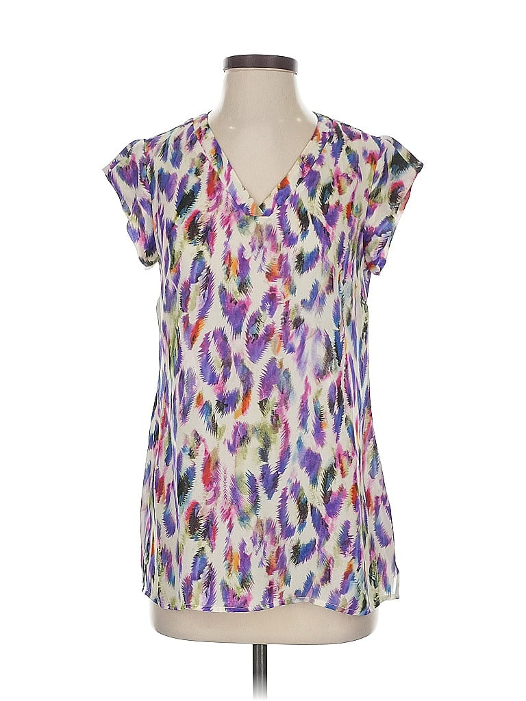 Click to view more detailed imagery on our partner's website Pre-owned Cabi Short Sleeve Blouse In Purple