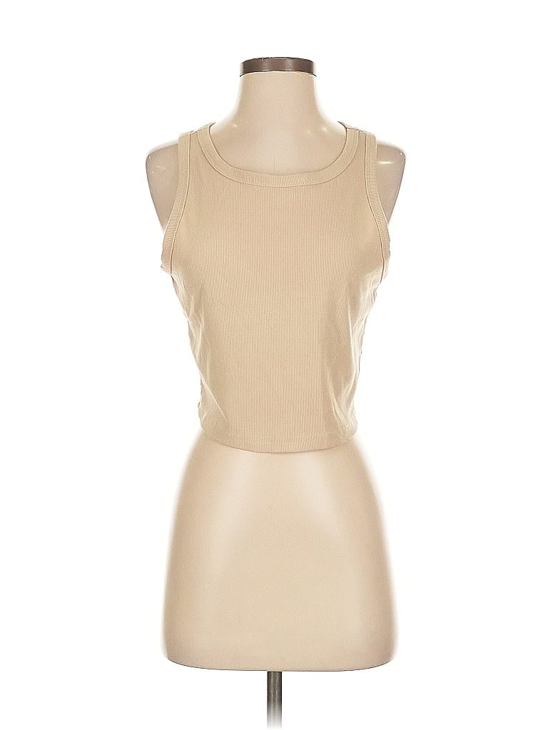 Pre-owned Unbranded Sleeveless T-shirt In Brown