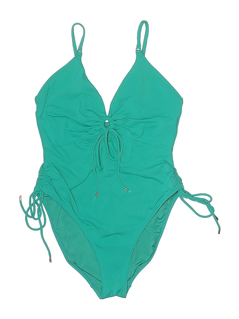 Click to view more detailed imagery on our partner's website Pre-owned Robin Piccone One Piece Swimsuit In Blue