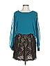 Jealous Tomato 100% Polyester Teal Cocktail Dress Size L - photo 1