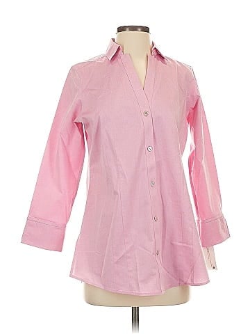 Foxcroft 3/4 Sleeve Button-Down Shirt (view 1)