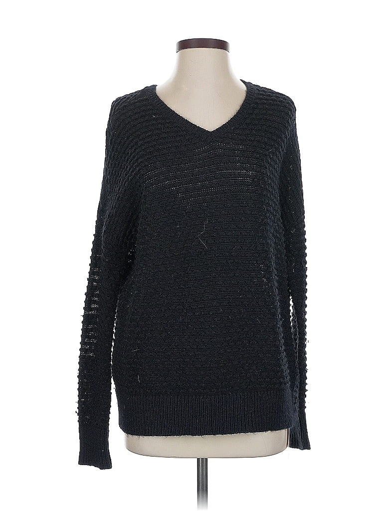 Pre-owned Vince Wool Pullover Sweater In Black
