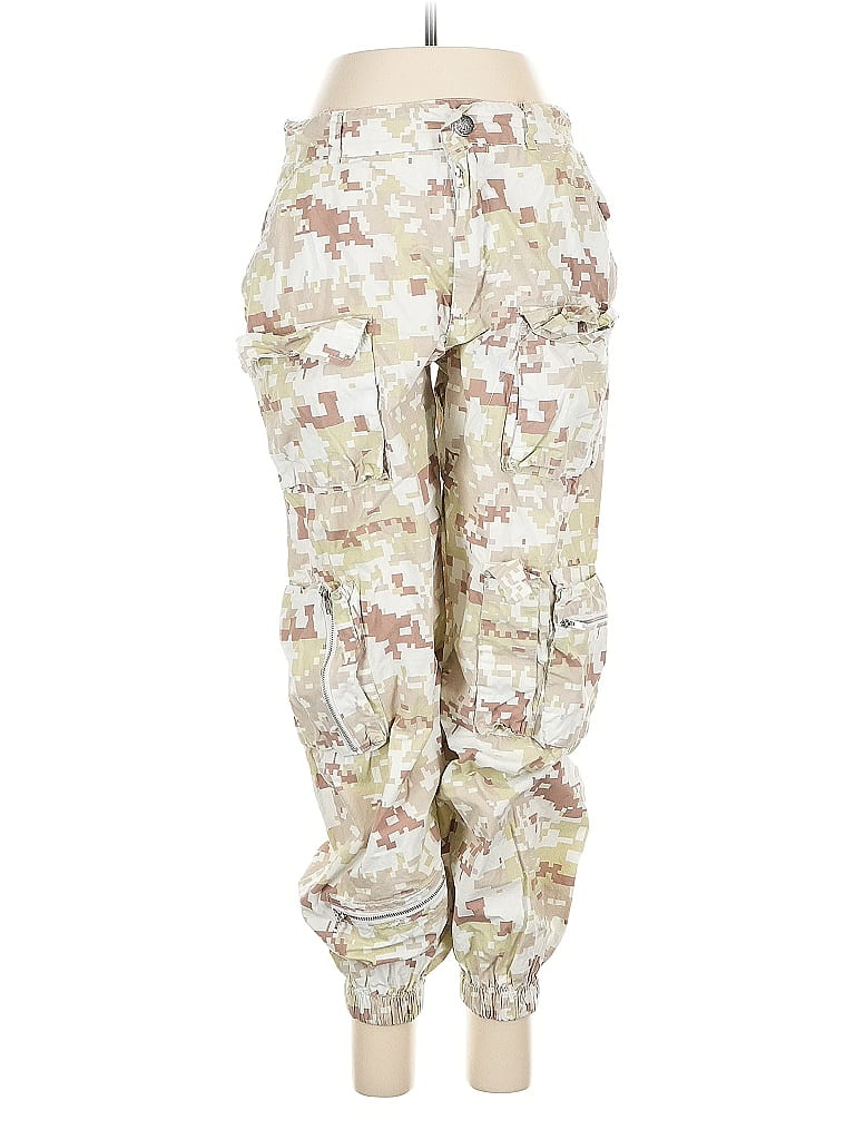 Pre-owned Happily Grey Cargo Pants In White