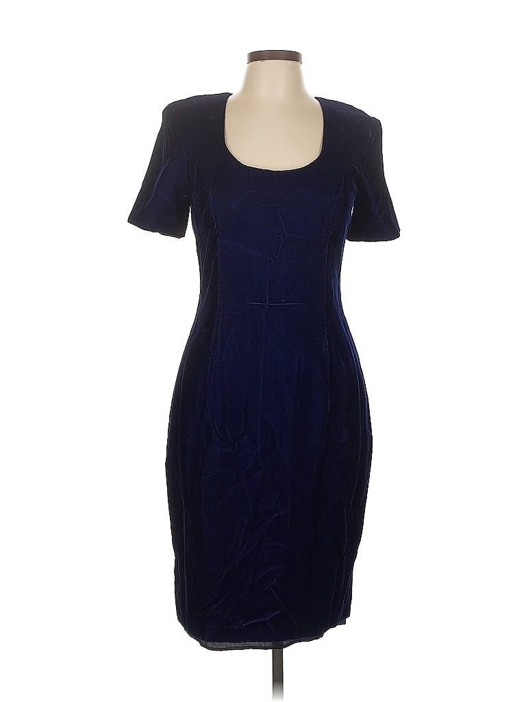 Pre-owned Assorted Brands Cocktail Dress In Blue