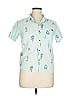 Billabong Tropical Teal Short Sleeve Button-Down Shirt Size XL - photo 1
