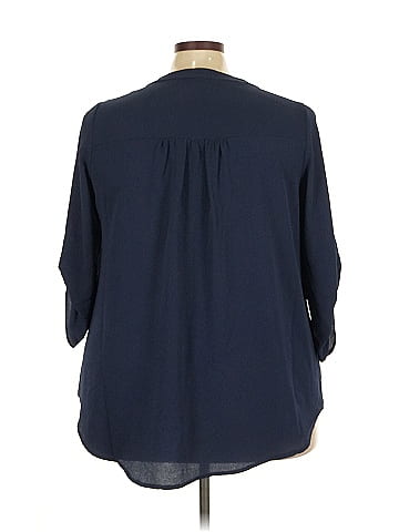 Evans 3/4 Sleeve Blouse (view 2)
