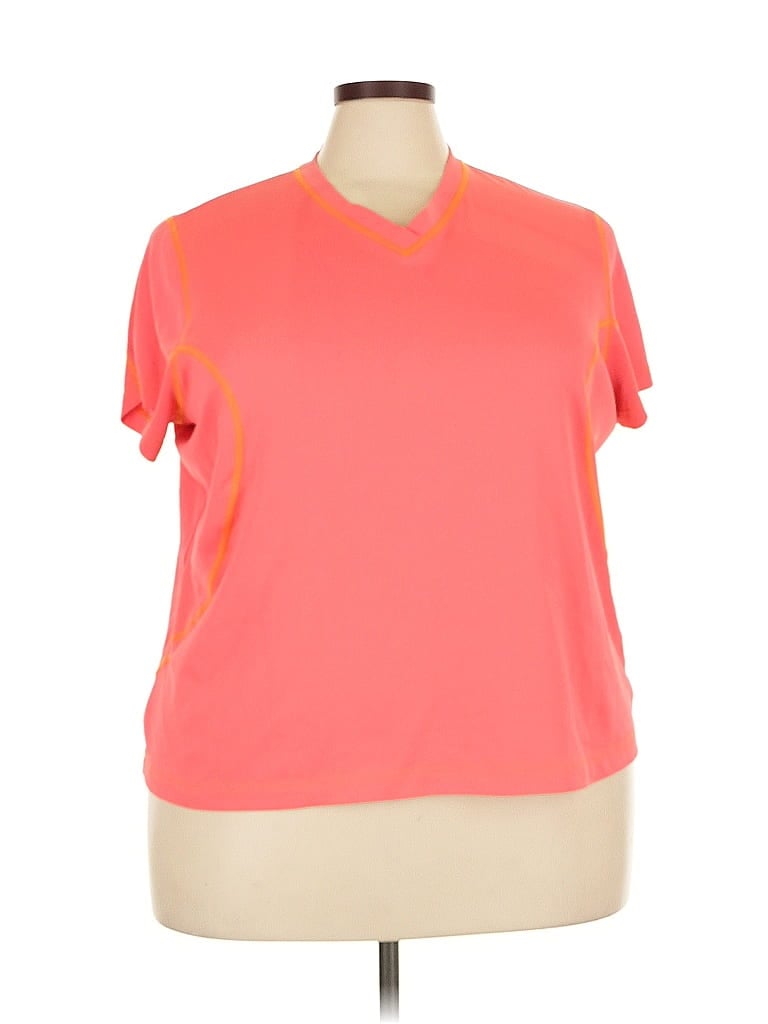 Pre-owned Lands' End Active T-shirt In Orange