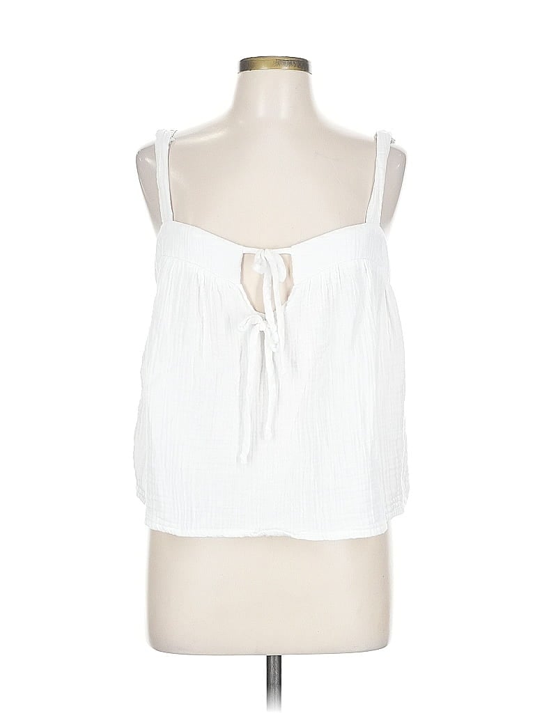Pre-owned Electric & Rose Tank Top White Strapless Neckline Tops