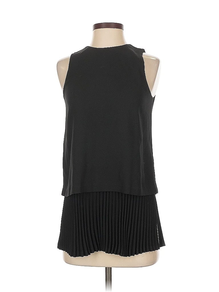 Pre-owned Theory Sleeveless Blouse In Black