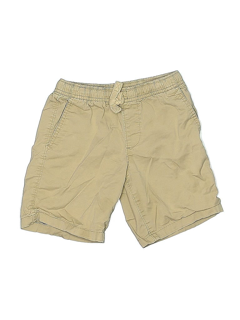Pre-owned Lands' End Kids'  Khaki Shorts In Brown