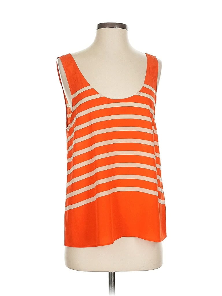 Pre-owned Assorted Brands Tank Top Orange Strapless Neckline Tops