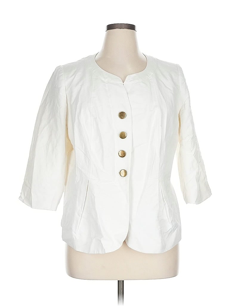 Jessica London Ivory Blazer Size 14 - photo 1