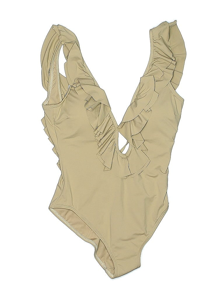Pre-owned Michael Michael Kors One Piece Swimsuit In Brown