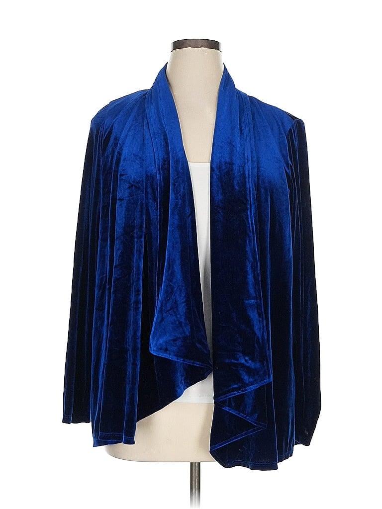 IMAN Blue Cardigan Size 1X - photo 1