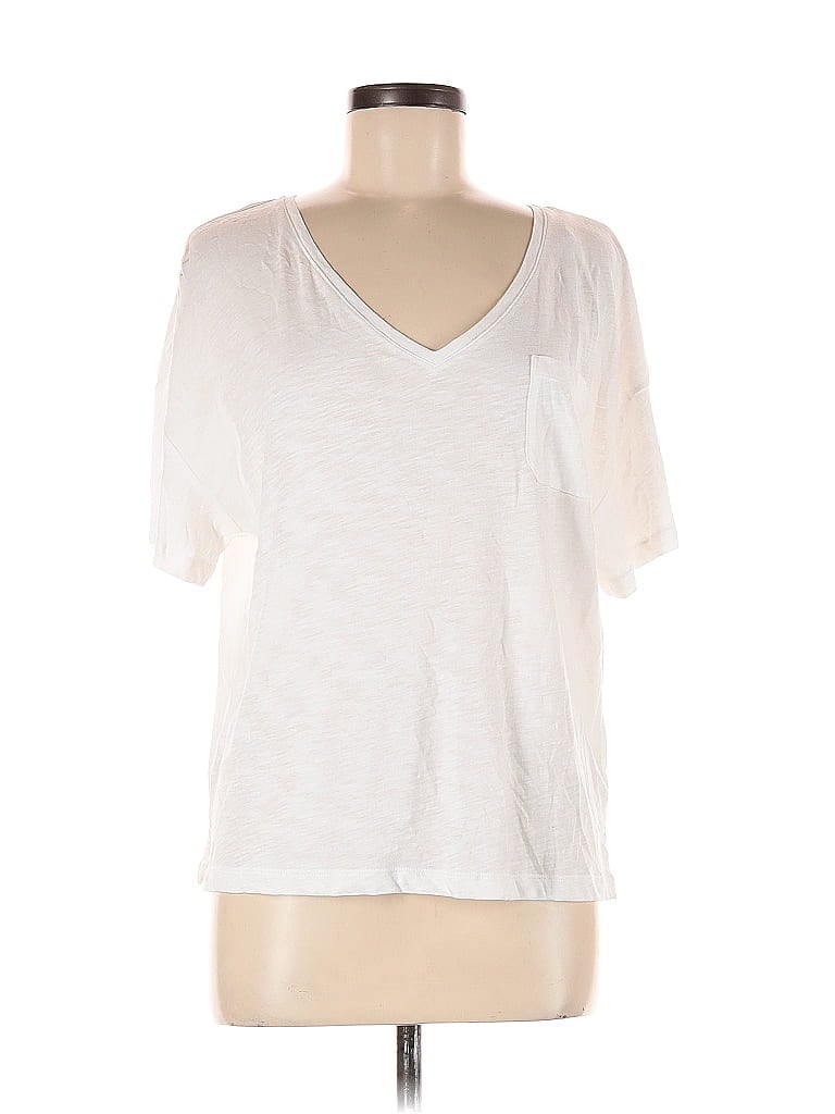 Pre-owned Remade Short Sleeve T-shirt In White