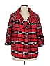 For Cynthia Plaid Red Coat Size XL - photo 1