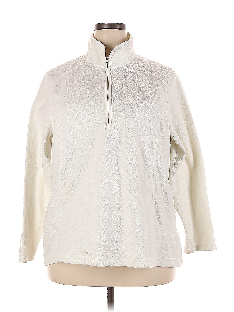 Click to view more detailed imagery on our partner's website Pre-owned Lands' End Pullover Sweater In White