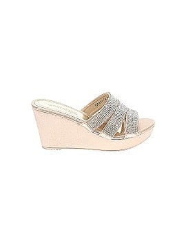 MICHAEL Michael Kors 100% Leather Gold Wedges Size 6 1/2