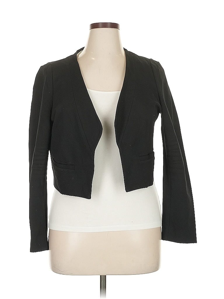 Pre-owned Amanda + Chelsea Blazer Jacket In Black