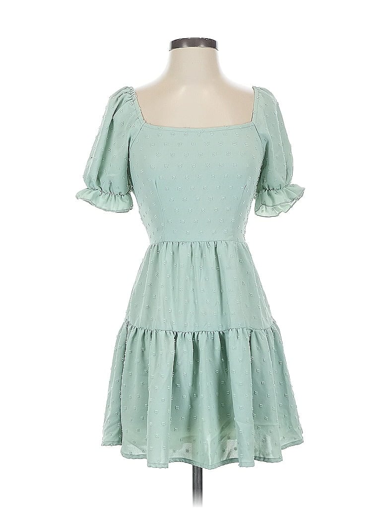 Pre-owned Shein Casual Dress In Green