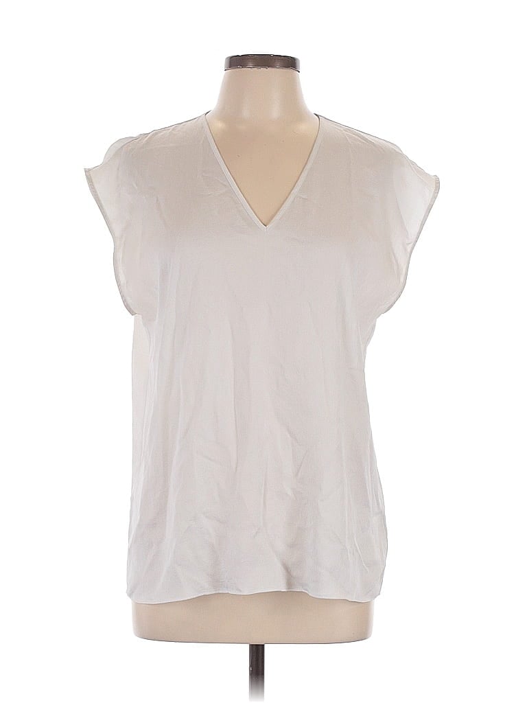 Pre-owned Express Outlet Sleeveless T-shirt In White