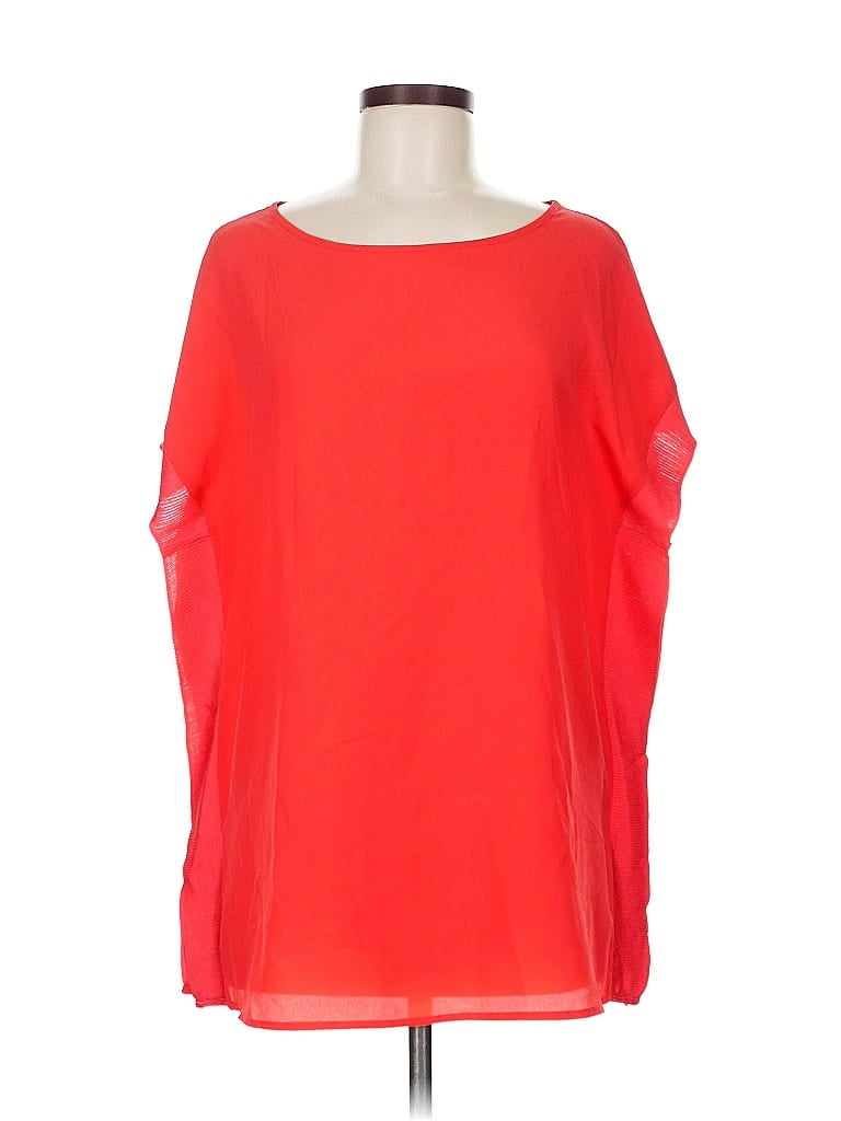 Pre-owned Michael Michael Kors Short Sleeve Blouse In Red