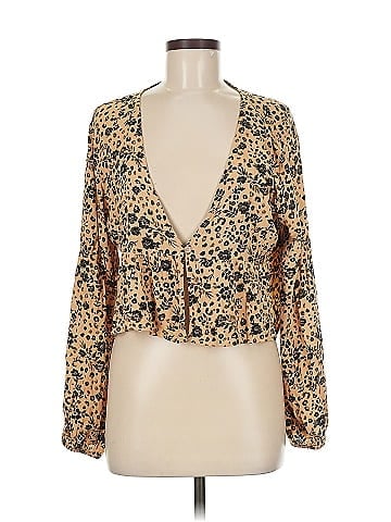 LA Hearts Long Sleeve Blouse (view 1)