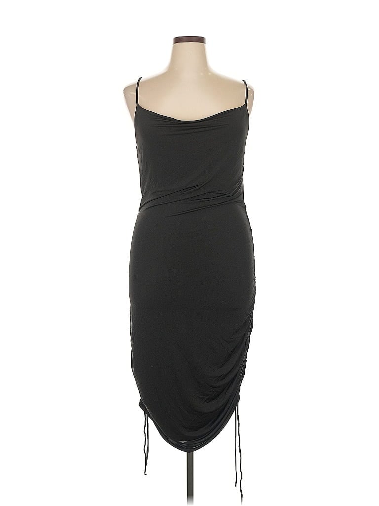Pre-owned Open Edit Cocktail Dress In Black