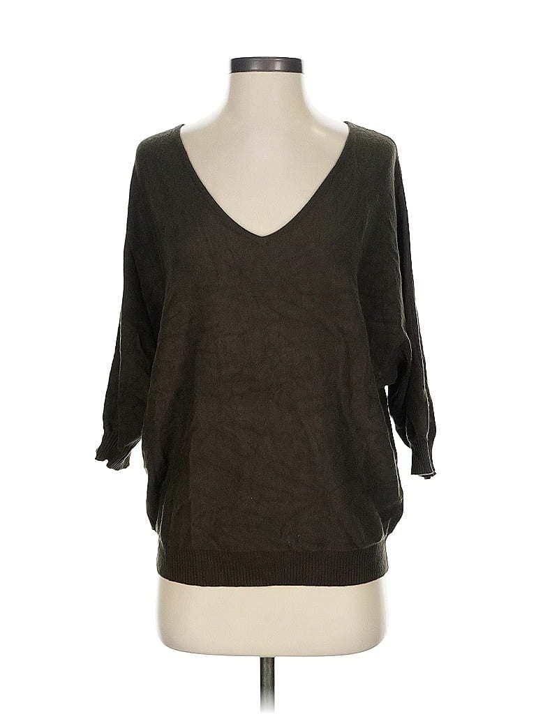 PREMISE Brown 3/4 Sleeve T-Shirt Size S - photo 1