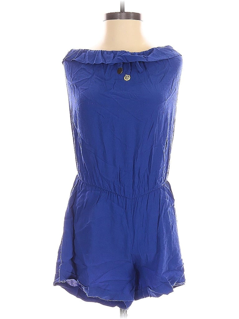 Pre-owned Lucy Love Romper In Blue