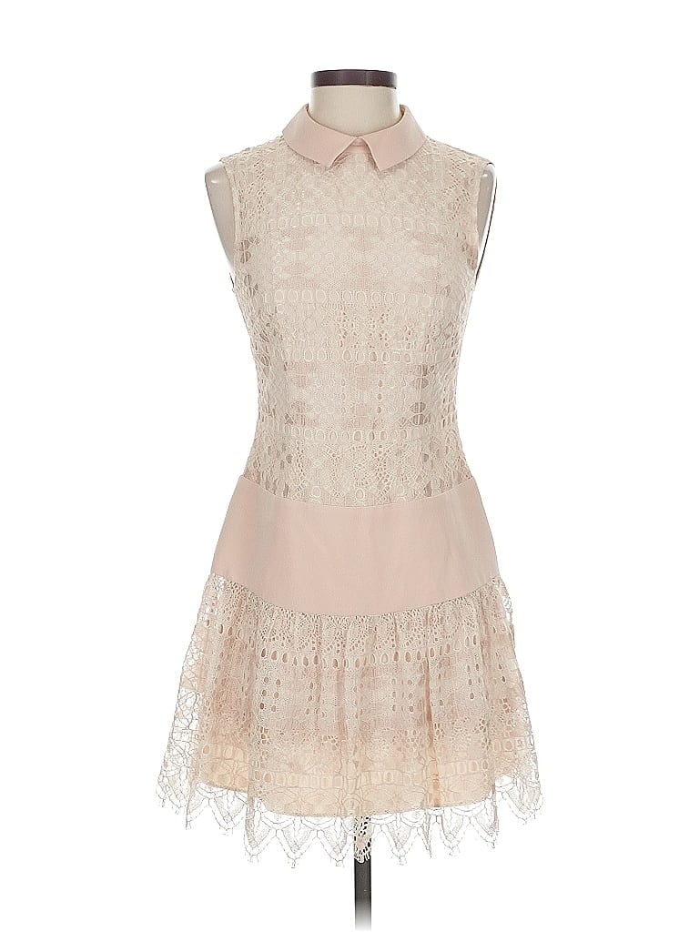 Pre-owned Bcbgmaxazria Cocktail Dress In Brown